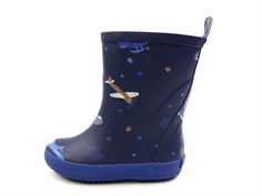 CeLaVi pageant blue winter rubber boots with airplanes